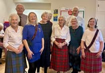 Joyous Scottish dance at Bovey Tracey care home