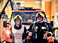 Fire station applauds firefighters Hampton and Cudmore
