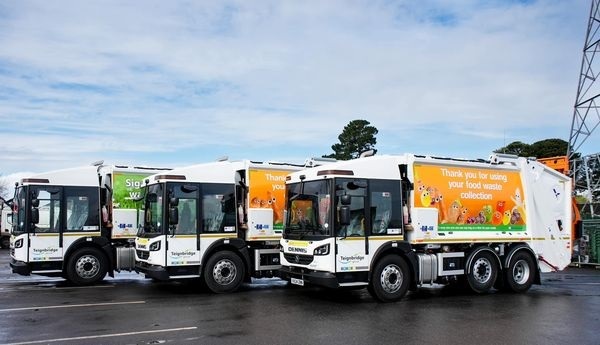 Teignbridge Council refuse lorries. Photo Teignbridge Council