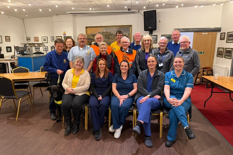 Teignmouth Rotary Club's prostate testing event team included nurses from the Graham Fulford Charitable Trust and assistance from the Torbay Prostate Support Association.