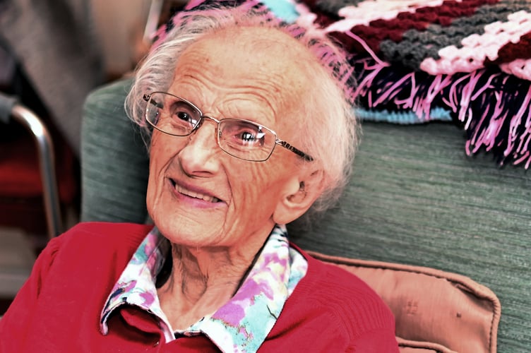 100 year old Newton Abbot resident Joyce Amery