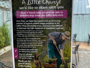 Garden centre faces backlash over dog ban 