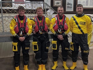Lifeboat training interrupted by shout