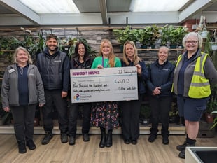 Garden centre raises £4,700 for charity