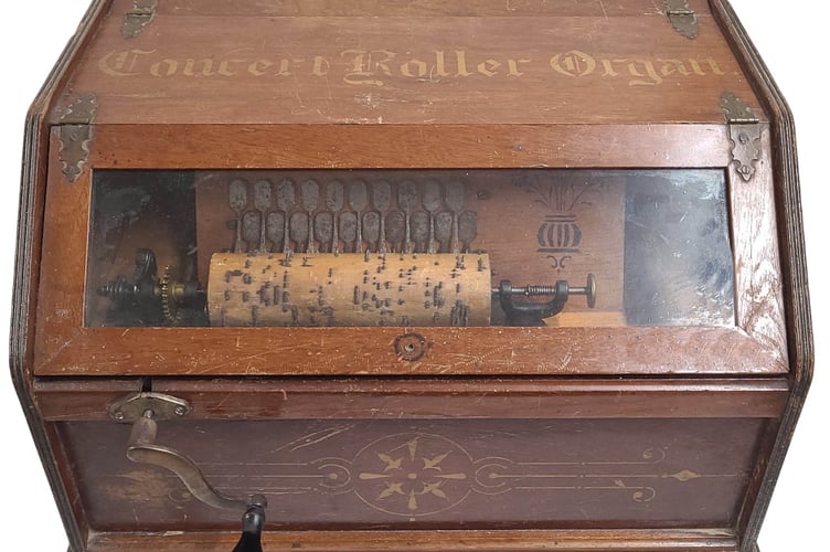 An antique concert roller organ