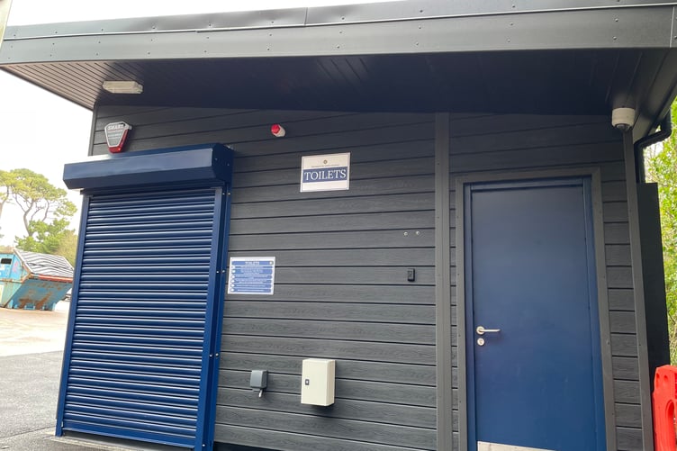 Teignmouth Town Council's public toilets at Eastcliff car park