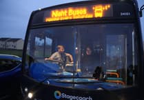 Night bus service starts in Newton Abbot