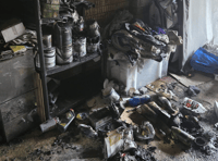 Fire crew tackles garage blaze at Chudleigh home 