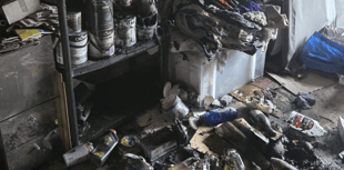 Fire crew tackles garage blaze at Chudleigh home 