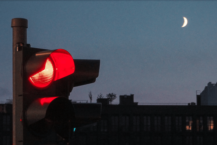 Traffic light stock image