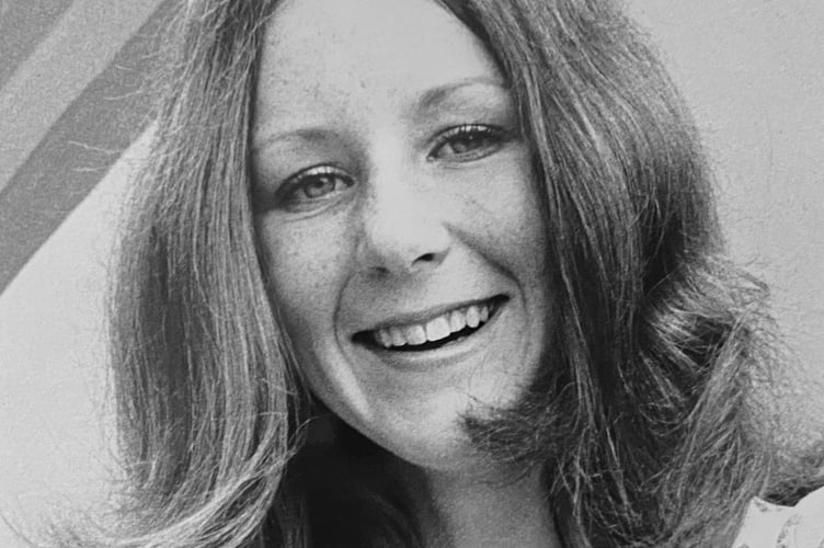 Diane Nichols who was Kingsteignton Carnival's Miss Swimpool in September 1977