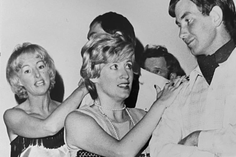 Cast members of the variety show The Good Old Days which was being performed at The Shaftesbury Theatre in Dawlish in September 1977