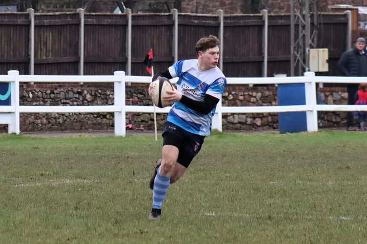 Man of the match Luke Atkinson