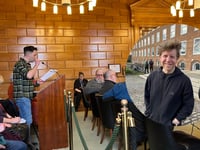 Josh Widdicombe joins protest against controversial development
