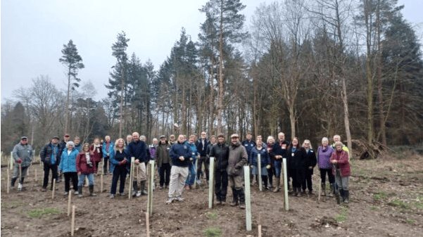 Local community helps plant a new woodland