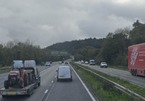 Delays on A38 following crash