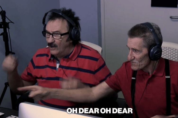 The Chuckle Brothers playing 'Hitman' at Oldway Mansion