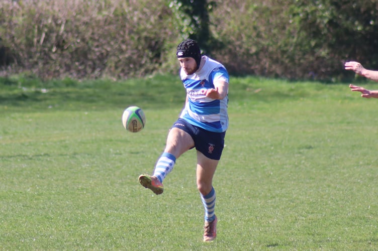Teignmouth try scorer Jordan Hellier
