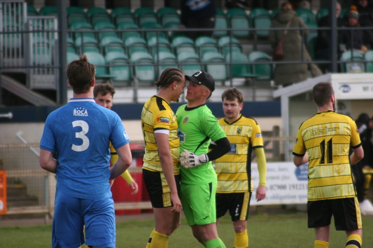 Oldland's keeper takes issue with Josiah McKayle