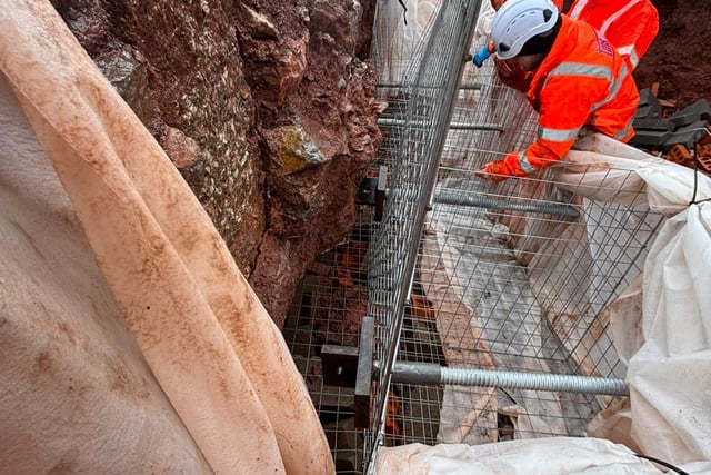Engineers repair storm-damage at Sprey Point 
