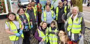 Volunteers gather 18 Bags of rubbish in first joint litter pick