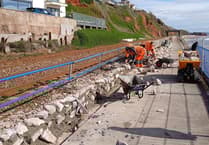 Dawlish wall repairs progress, reopening date set