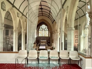 Church remains closed after glass panel shattered