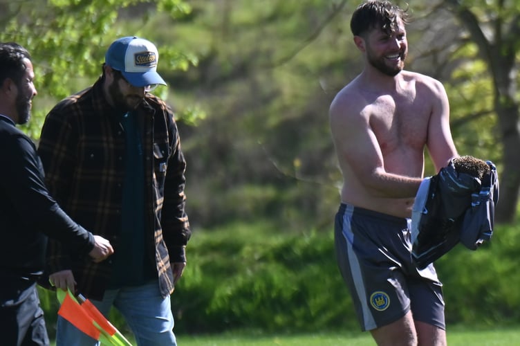 South Devon Football League Division 1. Watts Blake Bearne versus Brixham Town, Twelve goals in total from this match with The Claymen taking win 10-2 - despite a hedgehog running on to the pitch and requiring player rescue in the final 10 minutes of the game