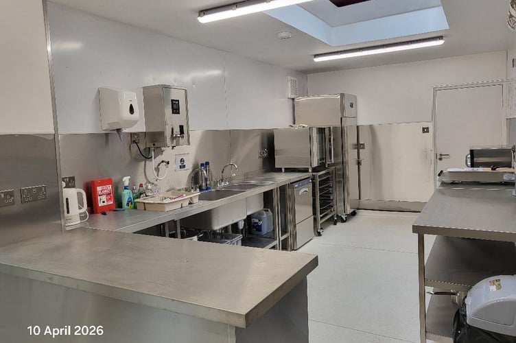 New community kitchen at Moretonhampstead Parish Hall