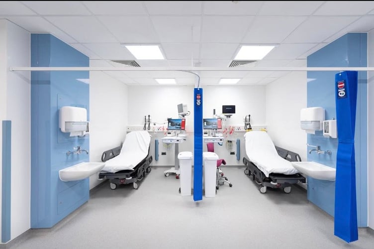 Part of Phase 2 of the upgraded emergency department at Torbay Hospital. Photo contributed 
