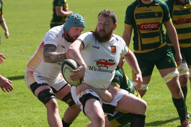 Jon Lacey in possession for NARFC