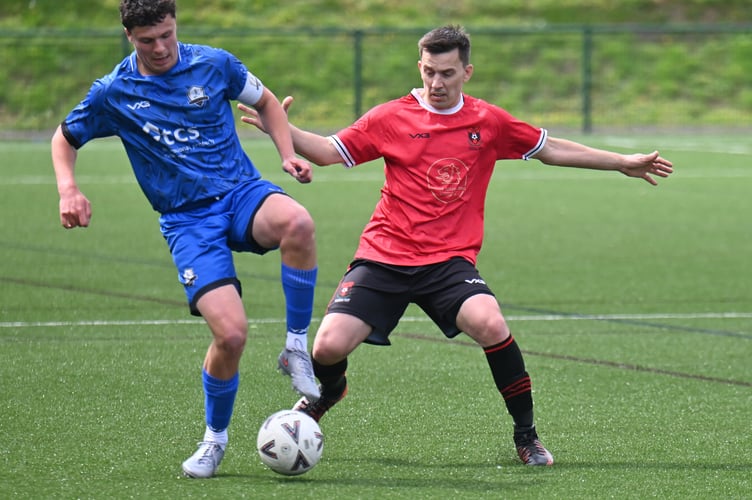 South Devon Football League. Herald Cup action from Paignton Saints versus East Allington. Saints move closer to the much sought-after Herald Cup after beating their South Hams visitors 2-1 after extra time