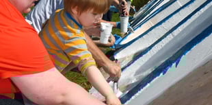 Teignmouth's iconic letters repainted