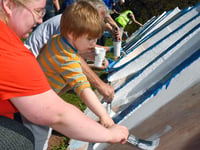Teignmouth's iconic letters repainted