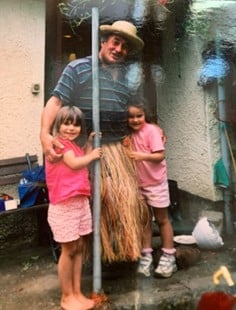 Daisy French with her late grandfather Brian Marnham. photo contributed 
