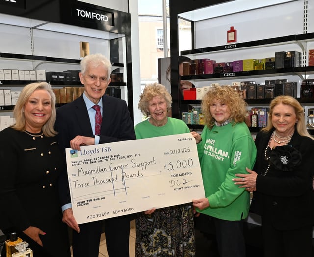 Macmillan benefit from department store's generosity