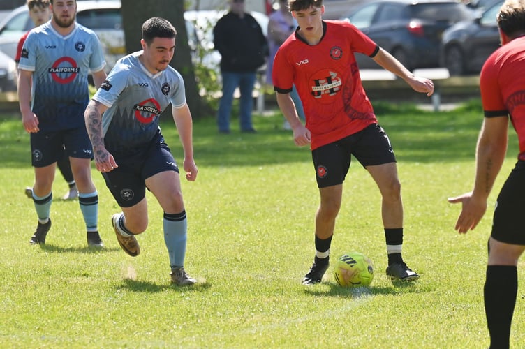 South Devon Football League. Ronald Cup action from Newton Abbot 66 2nds versus Ipplepen Athletic 2nds. A 4-1 home win for Newton 66.