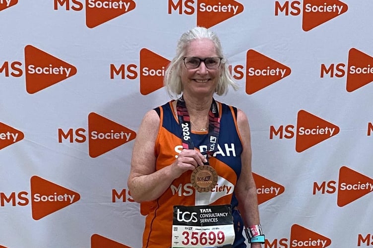 F2R's Sarah after London Marathon.