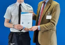 Prestigious role for student police cadet