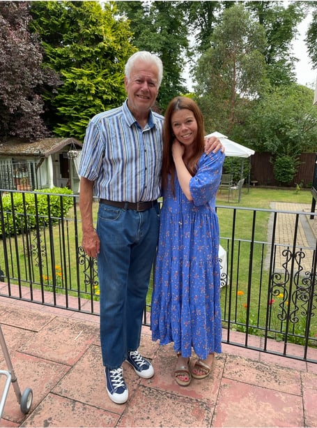 Natalie Trice with her late dad Derrick Pritchard. photo contributed 