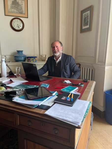 Cllr Julian Brazil, who has led Devon County Council for his first year.