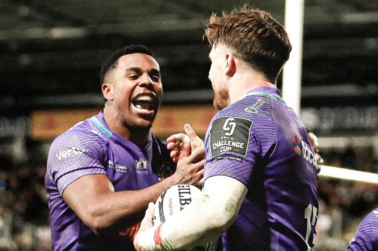 Exeter Chiefs will be looking to two of their England stars Immanuel Feyi-Waboso and Henry Slade to help steer them past Ulster tomorrow 