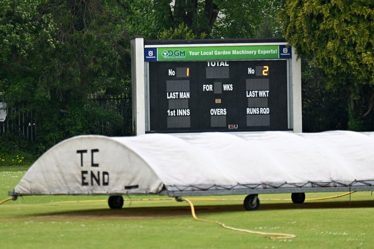 Devon Cricket League C Division West. South Devon versus Cornwood 2nd XI. Weather did its best to thwart the start of the season and at The Rec in Newton Abbot the covers stayed on for South Devon's first home game against Cornwood
