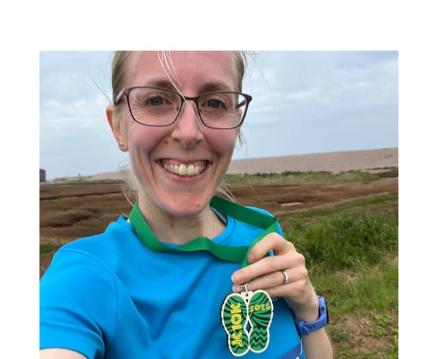 Becky earns a new PB