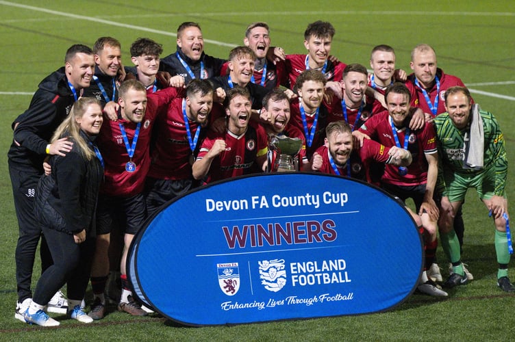 Bovey Tracey AFC win the St Luke's Challenge Cup