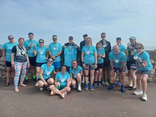 Coasters celebrate completing virtual London Marathon 