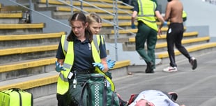 Student paramedics tackle disaster simulation at racecourse