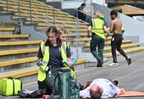 Watch: Student paramedics tackle disaster simulation at Newton Abbot Racecourse
