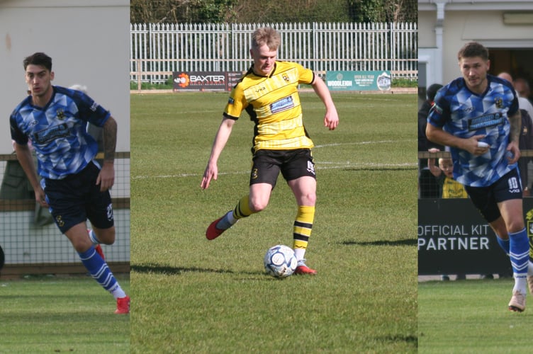 Buckland's injured trio- Ruben Kane, Sammy Stayt and Jared Lewington