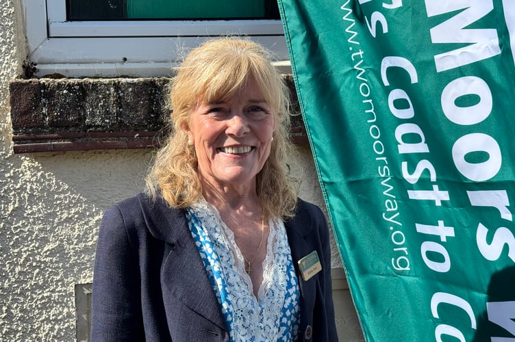 County Councillor Andrea Davis, chair of Exmoor National Park, attended the celebration.  AQ 2102
